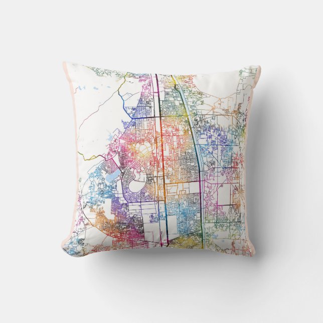 Faridabad Haryana city Map Kudde (Framsida)