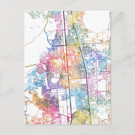 Faridabad Haryana city Map Vykort