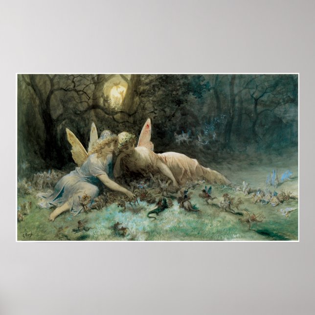 Faries: En scen från Shakespeare Poster (Framsidan)