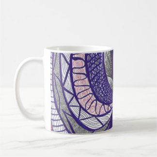 Farimah | Abstrakt Flytande Handritad Konst Kaffemugg
