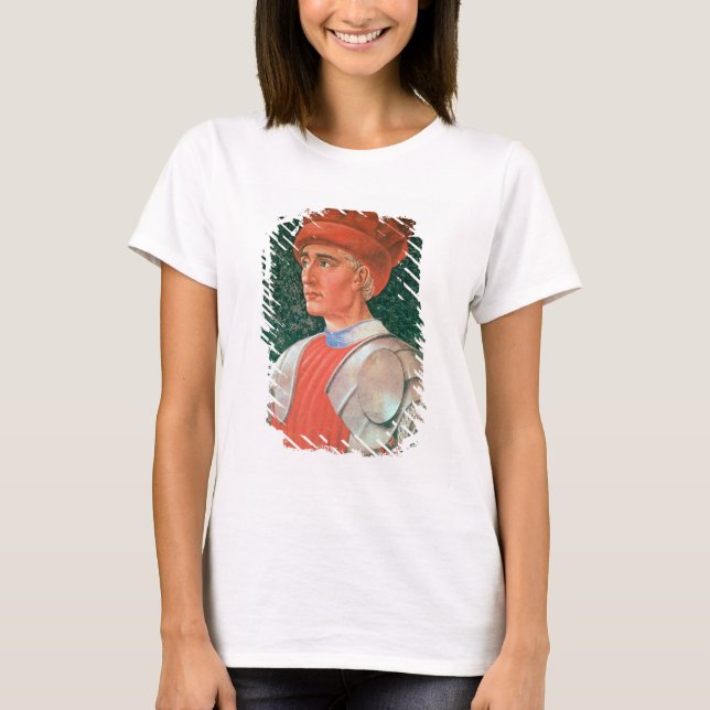Farinata degli Uberti, detaljer om hans bust, från Tee Shirt (Framsida)