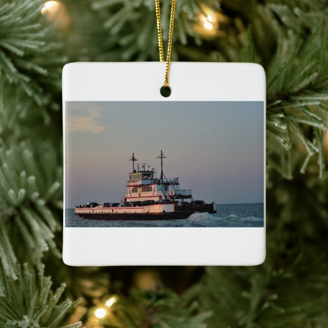Färj på Vatten Julgransprydnad Keramik (Träd)
