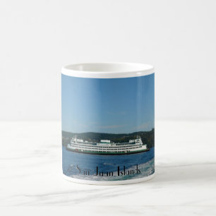 Färja i San Juan öar Kaffemugg