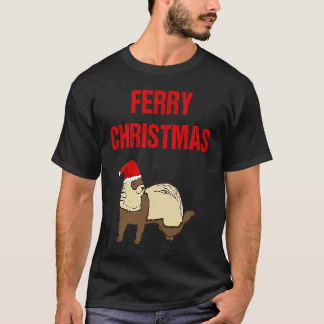 Färja jul   Ferre för jul T Shirt (Framsida)