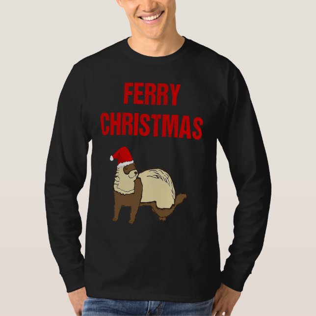 Färja jul   Ferre för jul T Shirt (Framsida)