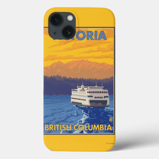 Färja och berg - Victoria, BC Kanada (Baksida)