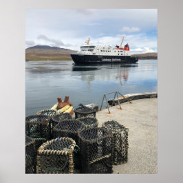Färja på väg till Islay i Skottland Poster