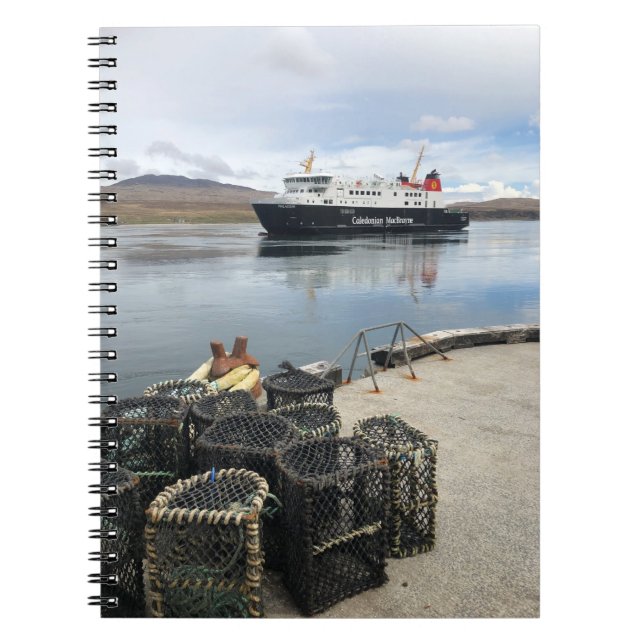 Färja som seglar till Islay i Skottland Anteckningsbok (Framsidan)