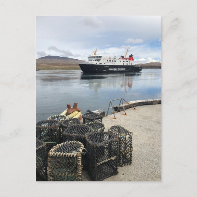 Färja som seglar till Islay i Skottland Vykort (Framsida)