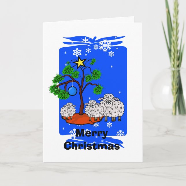 Fårjulkortets år helgkort (Framsida)