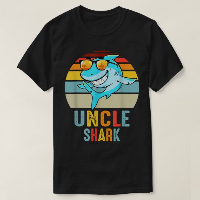 Fark Shirt Shark Family Lycklig Mors dag T Shirt (Design framsida)