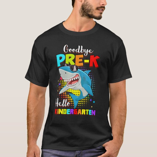 Farka Adjö Preschool Studenten Hej Kindergar T Shirt (Framsida)