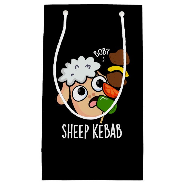 Fårkebab Rolig Shish Kebab Puns Mörk Bakgrund (Framsidan)