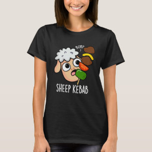 Fårkebab Rolig Shish Kebab Puns Mörk Bakgrund T Shirt