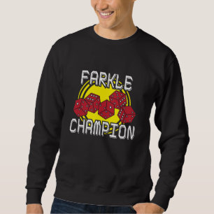 Farkle mästare - det roliga tärningordstävet, lång ärmad tröja