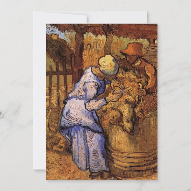 Fårklippare (efter Millet) av Vincent van Gogh (Framsida)