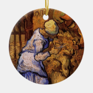 Fårklippare (efter Millet) av Vincent van Gogh Julgransprydnad Keramik
