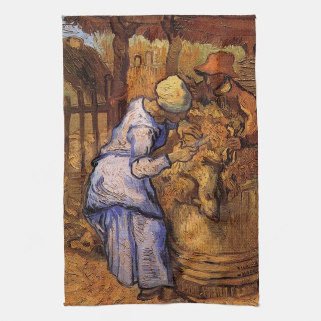 Fårklippare (efter Millet) av Vincent van Gogh Kökshandduk (Vertikal)