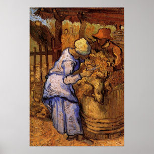 Fårklippare (efter Millet) av Vincent van Gogh Poster