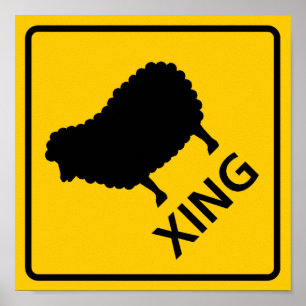 Fårkorsningen huvudväg undertecknar poster