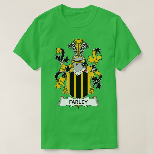Farley Coat of Arms Family Crest  T Shirt (Design framsida)