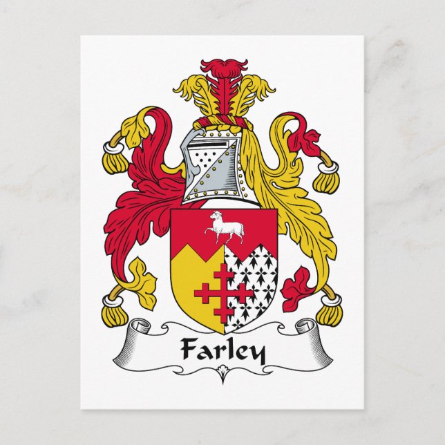 Farley Family Crest Vykort (Framsida)