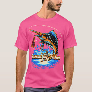 Farlig för fiskepungens jakt på fiskevatten t shirt
