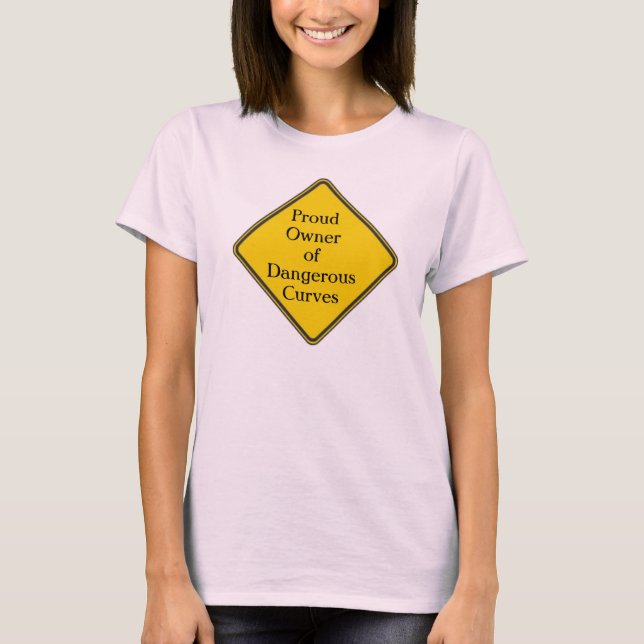 Farlig kurvor tee shirt (Framsida)