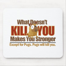 Farlig mops Mousepad