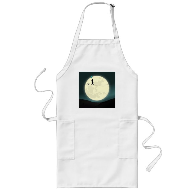 Farlig nattpromenad långt förkläde (Framsidan)