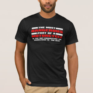 Farlig Nöt Rolig Motorcykel Smutsig Cykel Motocros Tee Shirt