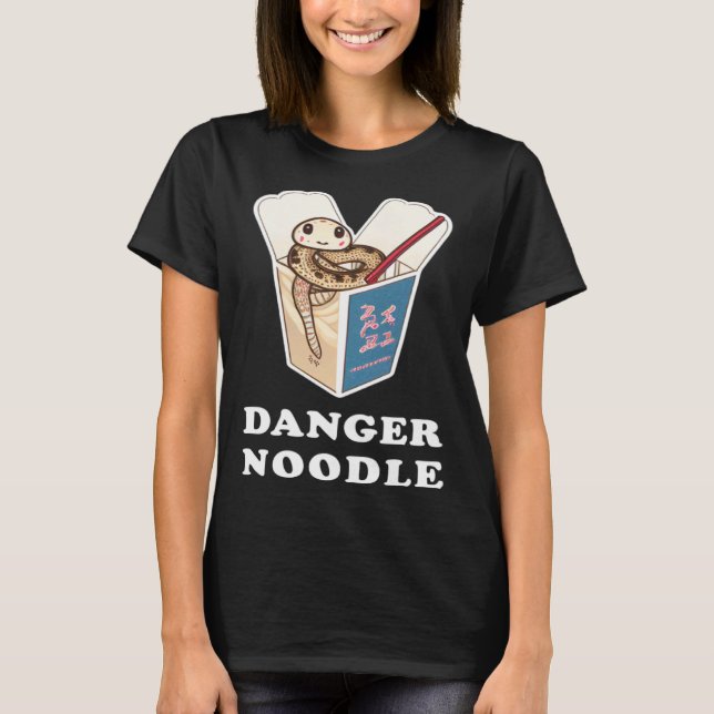Farlig Nudel Orm Barn Ormar Meme  Bollpython T Shirt (Framsida)
