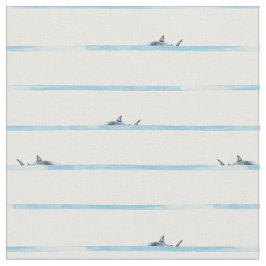 Farlig randig haj i havet djupt vatten tyg