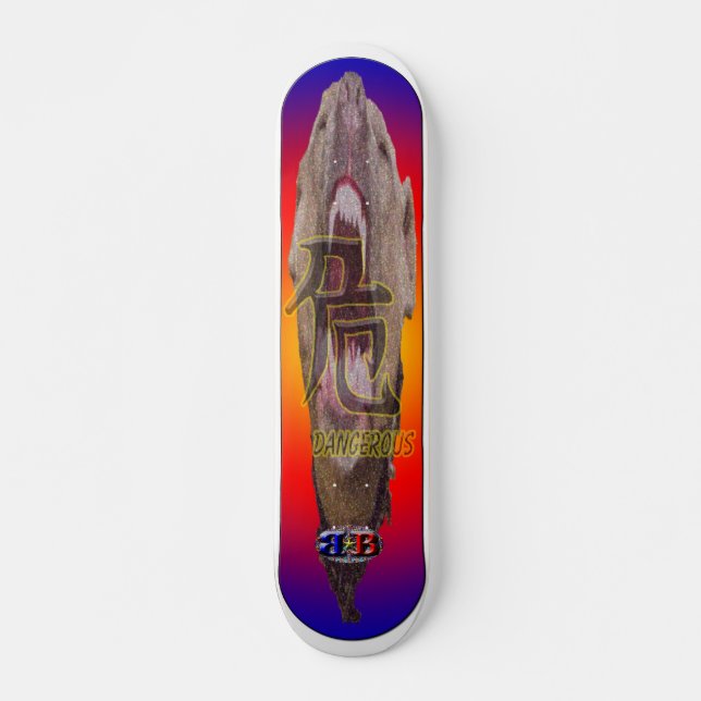 Farlig valpSkateboard Skateboard Bräda 19,5 Cm (Framsida)