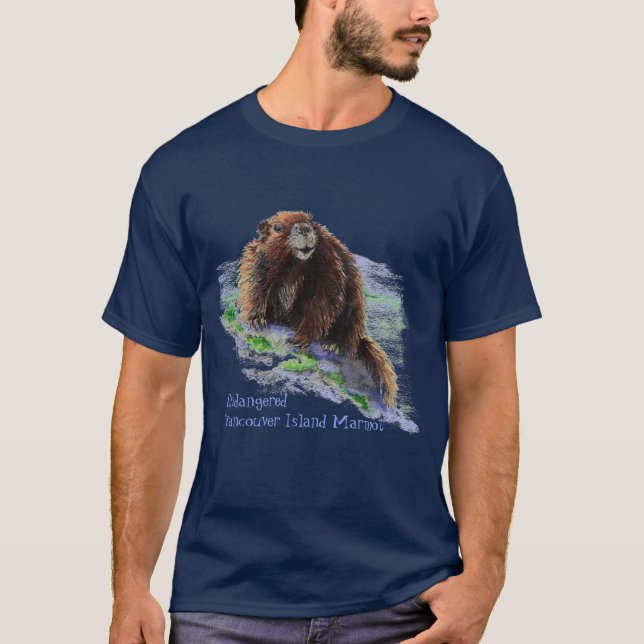 Farlig Vancouver-ön Marmot T-shirt (Framsida)