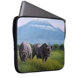 Farliga arter Rhinoceros Laptop Fodral