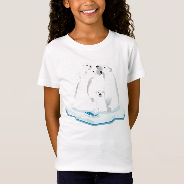 Farliga djur - Polar björn T Shirt (Framsida)