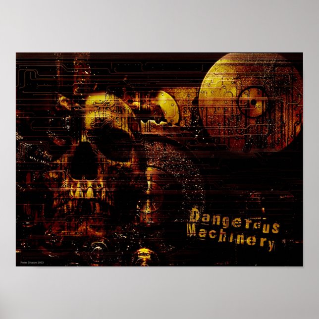 Farliga maskiner poster (Framsidan)