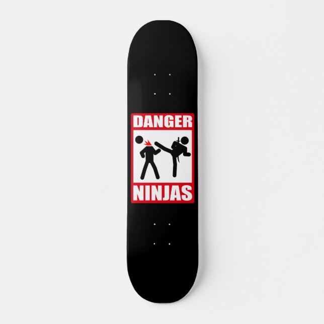 Farliga ninjor skateboard bräda 19,5 cm (Framsida)