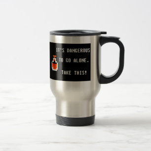 Farligt att åka utan kaffe Resemugg