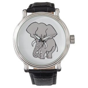 Farligt djur - Coola afrikansk ELEPHANT - Armbandsur