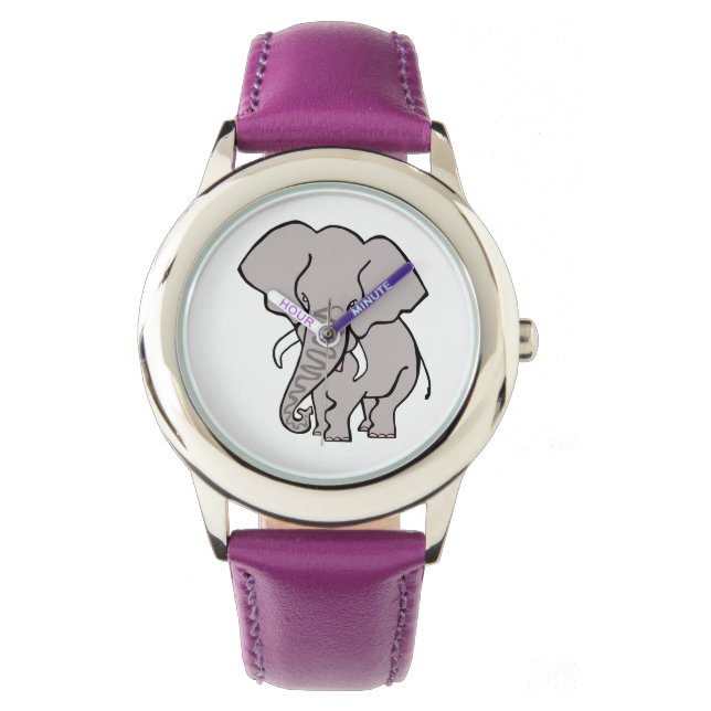 Farligt djur - ELEPHANT - Spara Wildlife Armbandsur (Framsida)