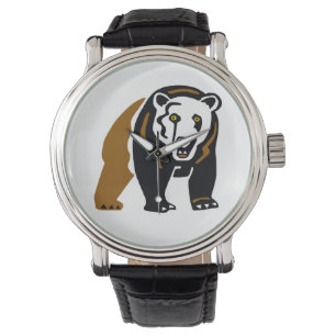 Farligt djur - GRIZZLY Bear - Wildlife - USA Armbandsur