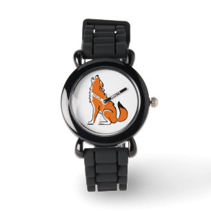 Farligt djur - Röd VARG - Wildlife-krigare - Armbandsur