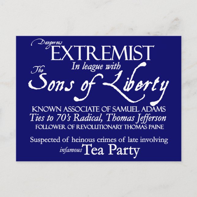 Farligt Extremist 1800-talets Stil Poster Vykort (Framsida)