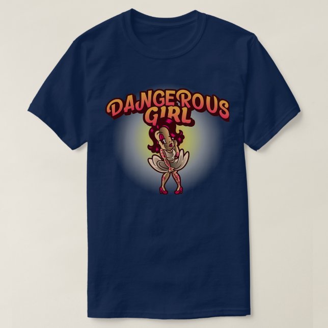 FARLIGT GIRL DANGEROUS GIRL T SHIRT (Design framsida)