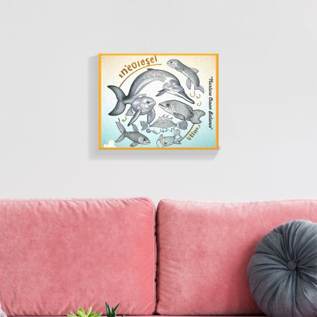 "Farligt hav" Canvastryck (Insitu (Vardagsrum))