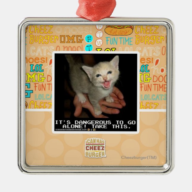 Farligt Julgransprydnad Metall (Framsidan)