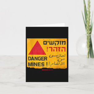 Farligt landminor på engelska, Hebrew& Ara Kort