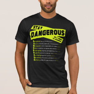 Farligt - Mjuk Extra-Slim-Fit - Beställ Storlekt s T Shirt